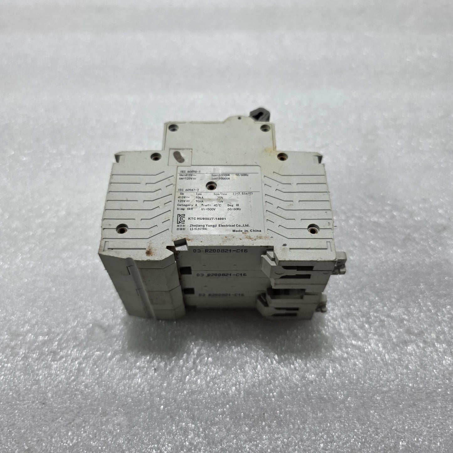 LS ELECTRIC BK63H C16 3P 16A TYPE C 415V 10KA MCB MINIATURE CIRCUIT BREAKER