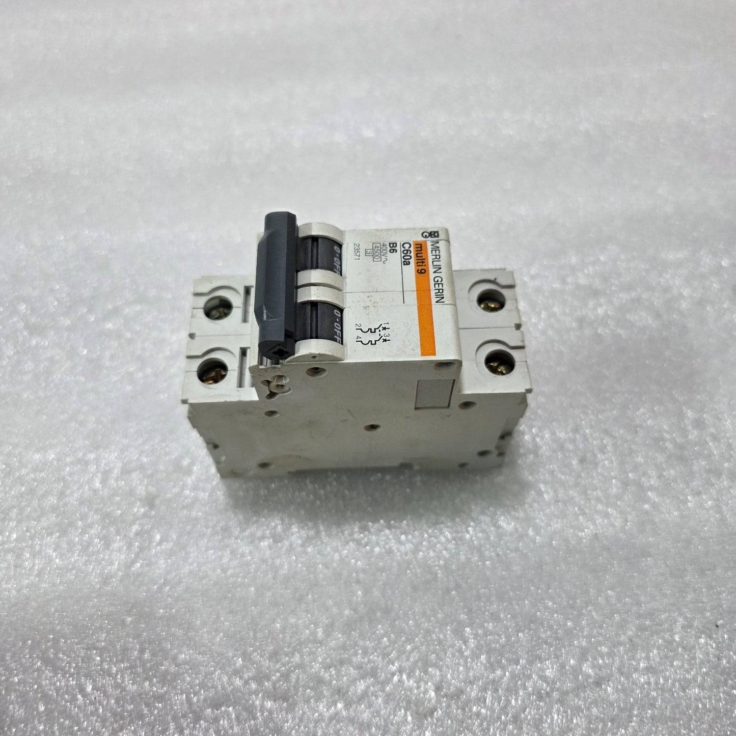 MERLIN GERIN MULTI9 C60A B6 2P DOUBLE POLE 6A MINIATURE CIRCUIT BREAKER MCB 400V