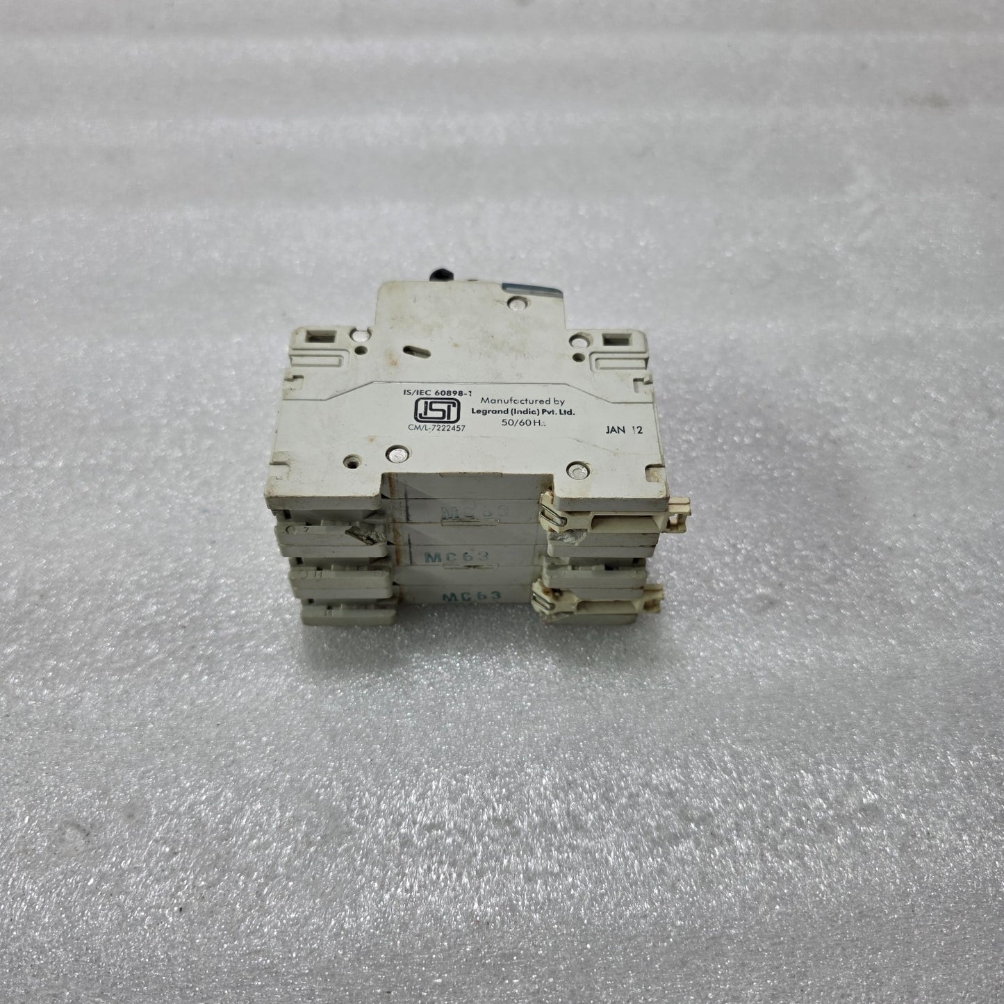 LEGRAND 603291 3P 63A TYPE C 415V 10KA MCB MINIATURE CIRCUIT BREAKER