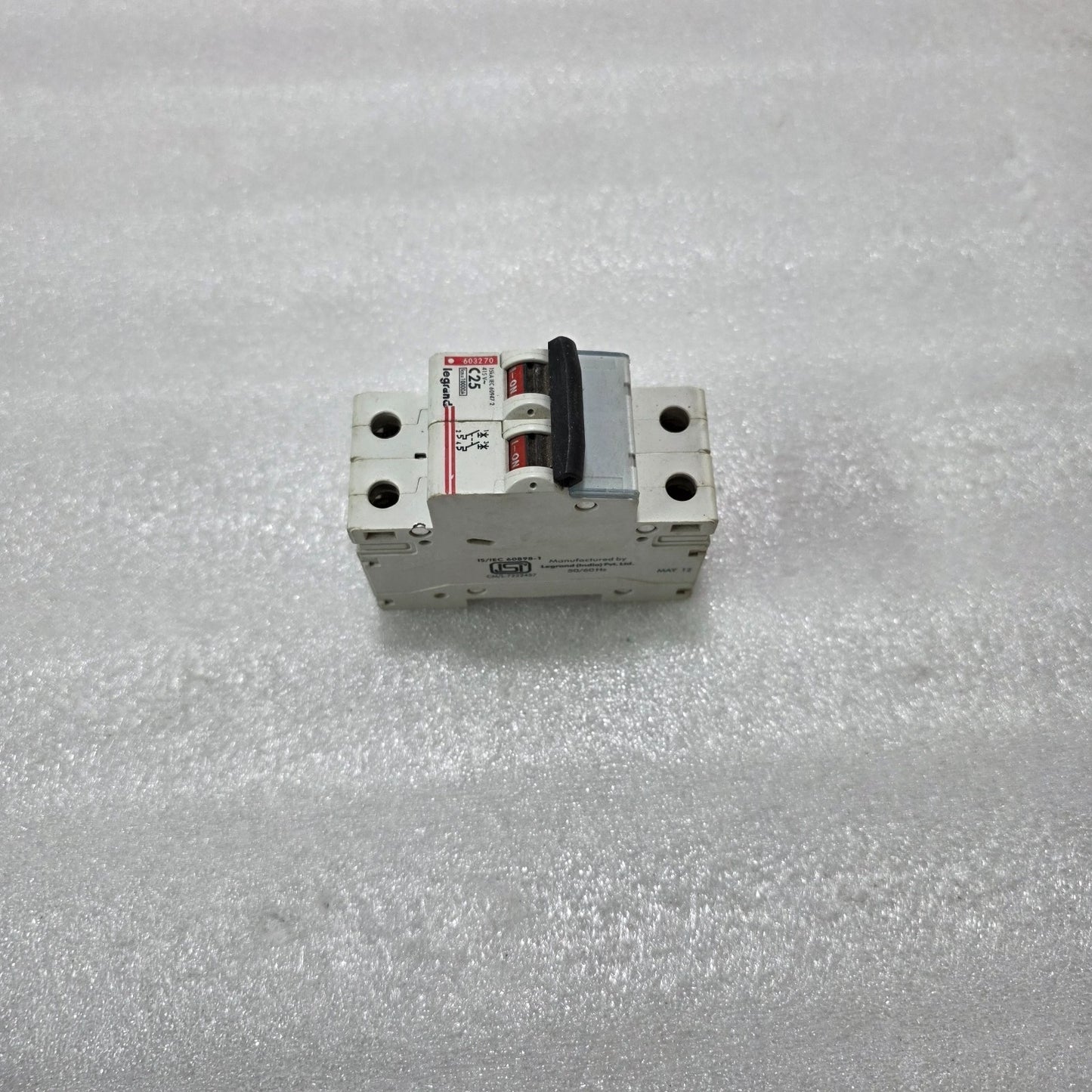 LEGRAND 603270 2P 25A TYPE C 415V 10KA MCB MINIATURE CIRCUIT BREAKER