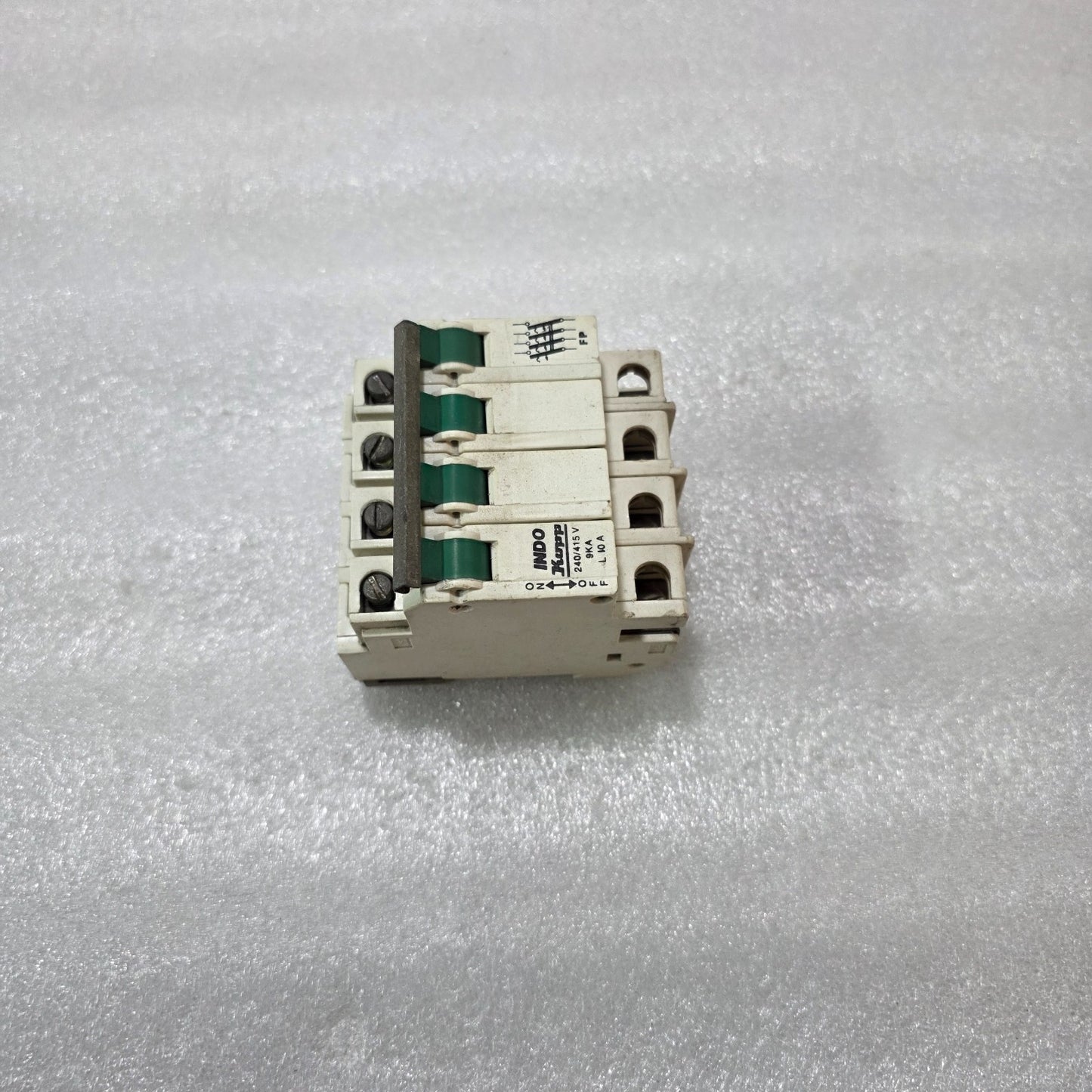 INDO KOPP 4P FOUR POLE 10A MINIATURE CIRCUIT BREAKER MCB 240/415V 9KA