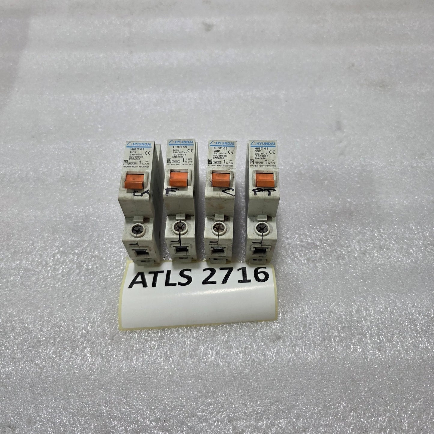 HYUNDAI HIBD63 1P 32A CURVE C 230/400V 6KA MCB CIRCUIT BREAKER