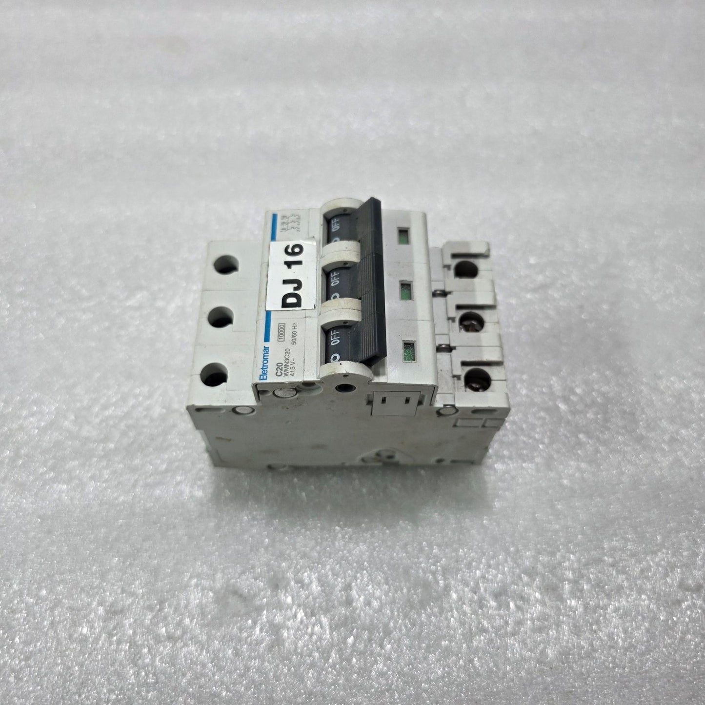 ELETROMAR WMN3C20 3P 20A TYPE C 415V 10KA MCB MINIATURE CIRCUIT BREAKER
