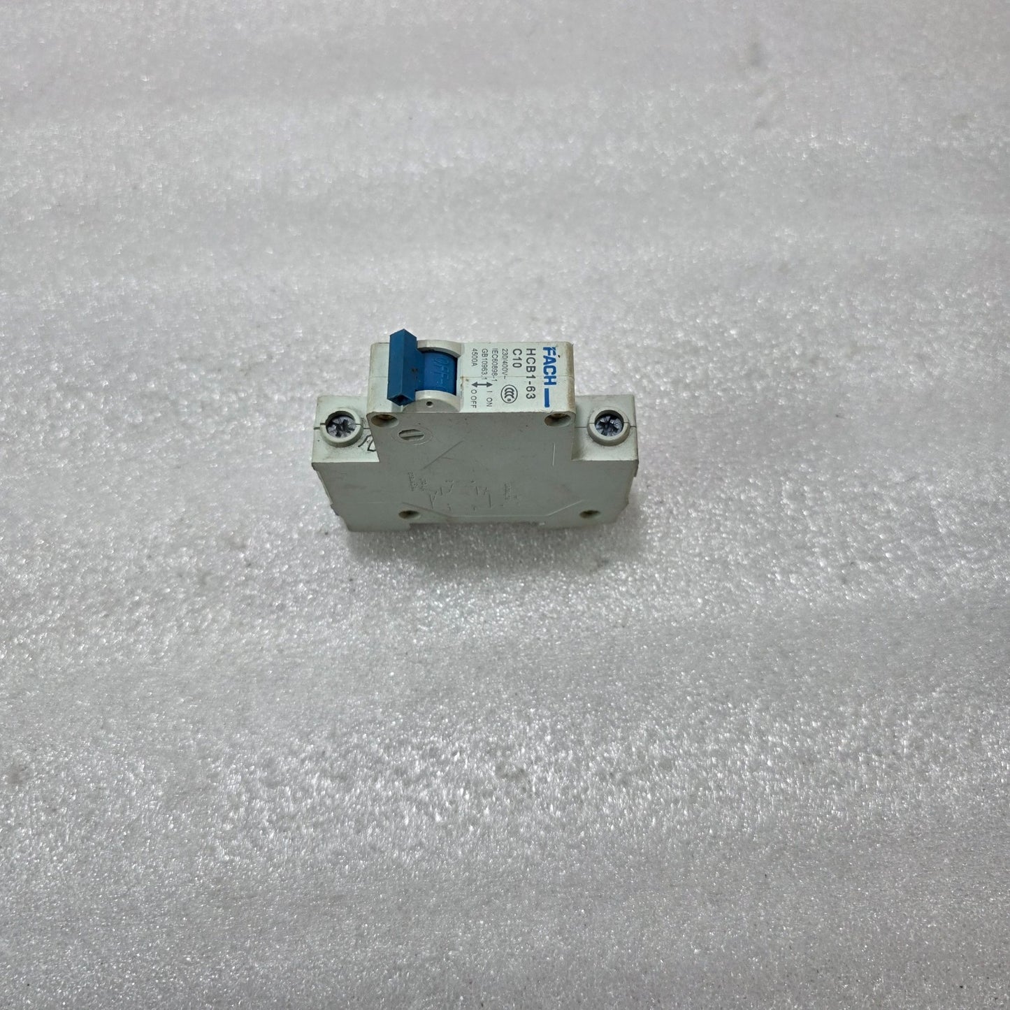 FACH HCB1-63 1P 10A CURVE C 230/400V 4.5KA MCB CIRCUIT BREAKER