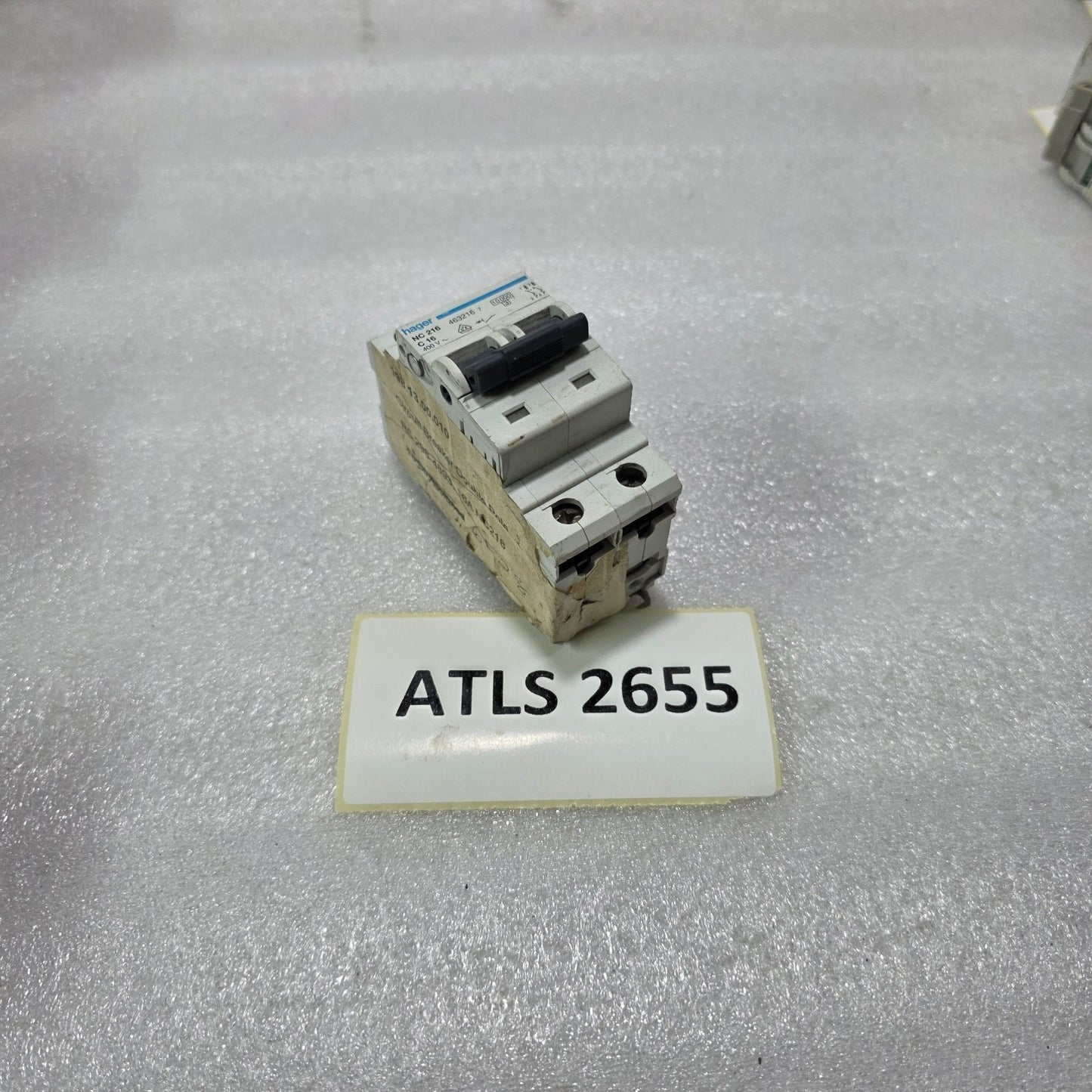 HAGER NC216 2P 16A TYPE C 400V 10KA MCB MINIATURE CIRCUIT BREAKER