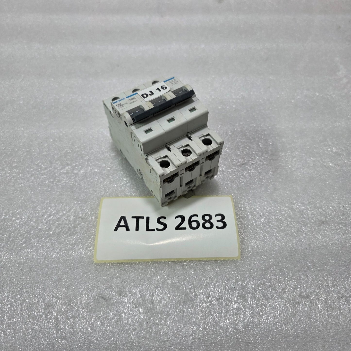 ELETROMAR WMN3C20 3P 20A TYPE C 415V 10KA MCB MINIATURE CIRCUIT BREAKER