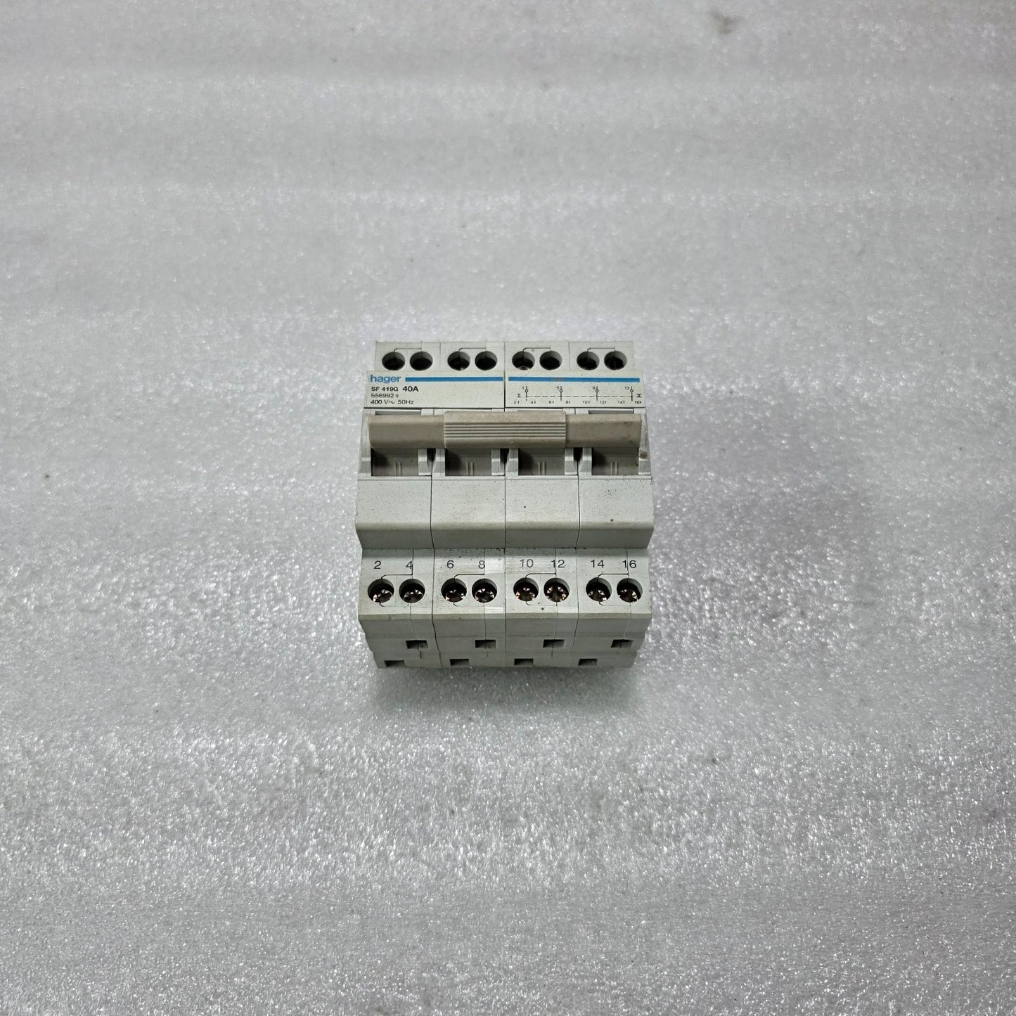 HAGER SF419G 8P 40A 400V 50HZ MODULAR SWITCH DISCONNECTOR ISOLATOR