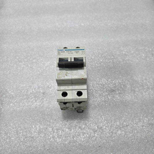 HAGER NC202N 2P 2A TYPE C 415V 10KA MCB MINIATURE CIRCUIT BREAKER