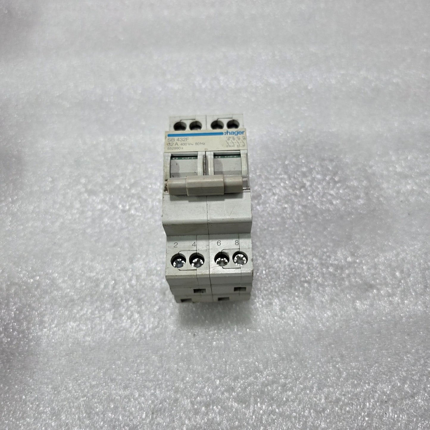 HAGER SB432F 4P 32A 400V 50HZ MODULAR SWITCH DISCONNECTOR ISOLATOR
