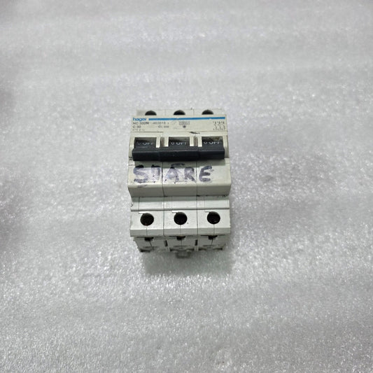 HAGER NC332N 3P 32A TYPE C 415V 10KA MCB MINIATURE CIRCUIT BREAKER