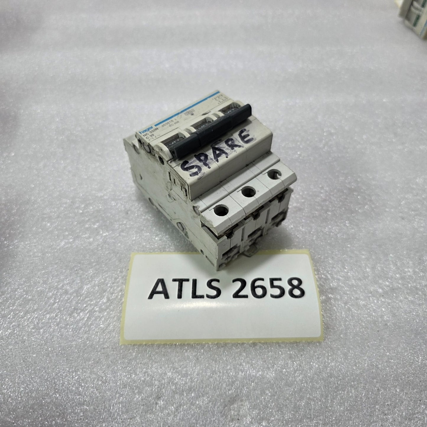 HAGER NC332N 3P 32A TYPE C 415V 10KA MCB MINIATURE CIRCUIT BREAKER