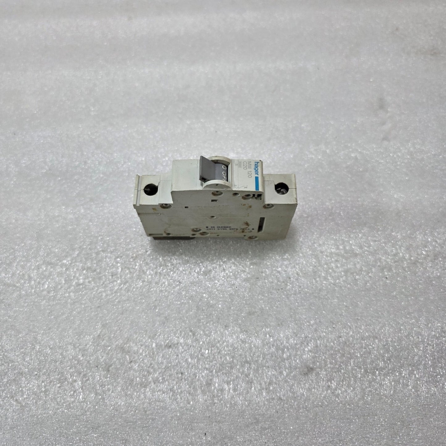 HAGER MW120 1P 20A CURVE C MCB CIRCUIT BREAKER