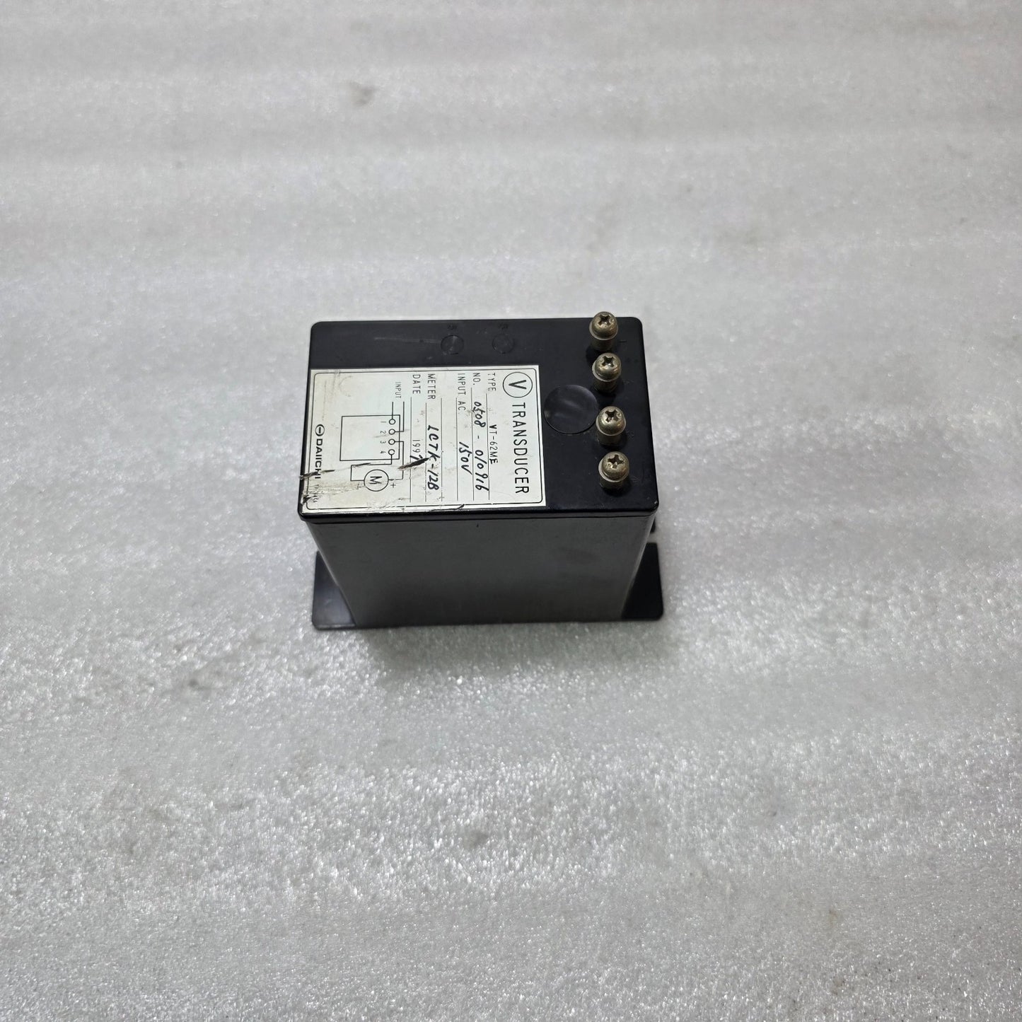 DAIICHI VT-62ME AC VOLTAGE TRANSDUCER 150V INPUT LCTK-12B