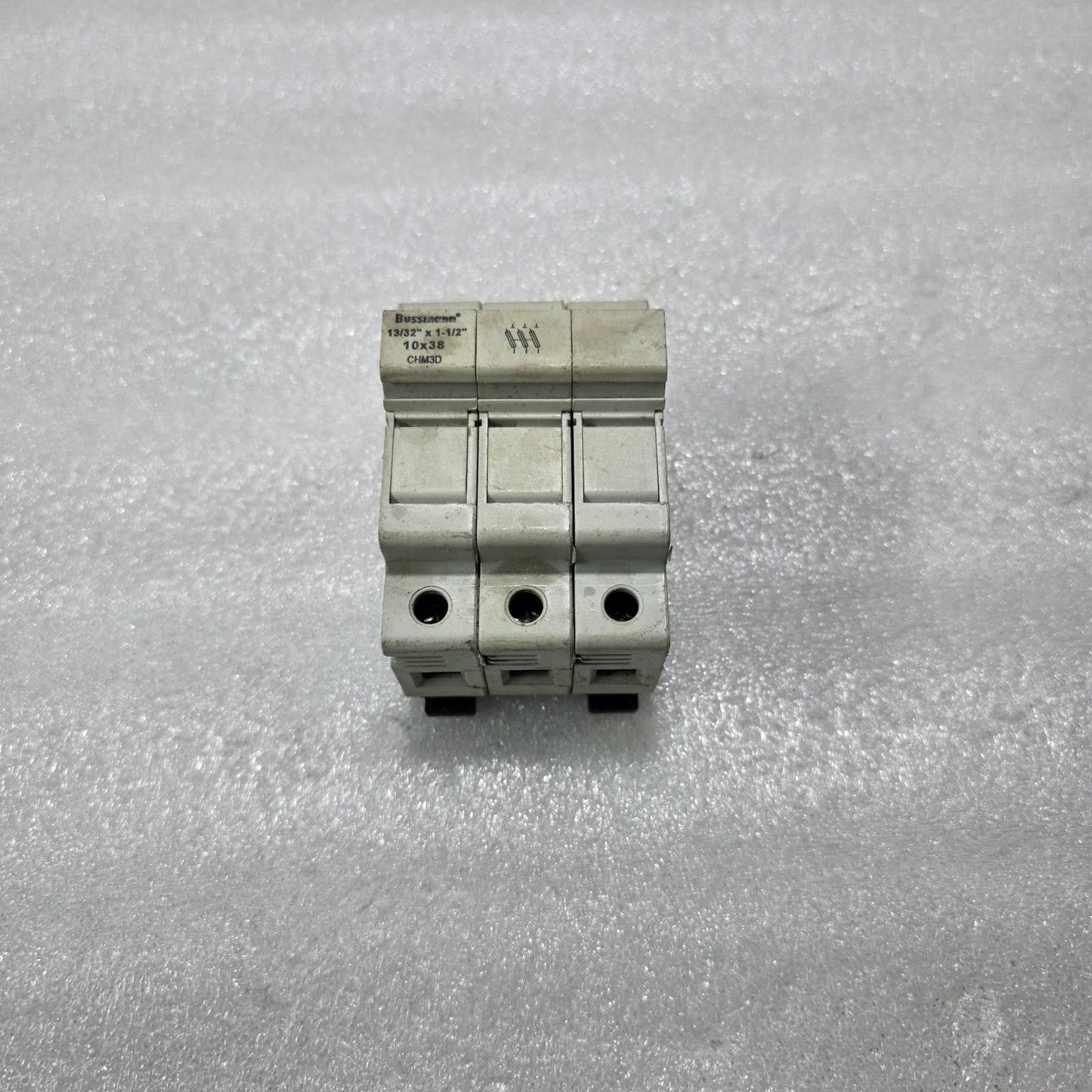 BUSSMANN CHM3D 3P 32A 690V 10X38MM DIN RAIL FUSE HOLDER