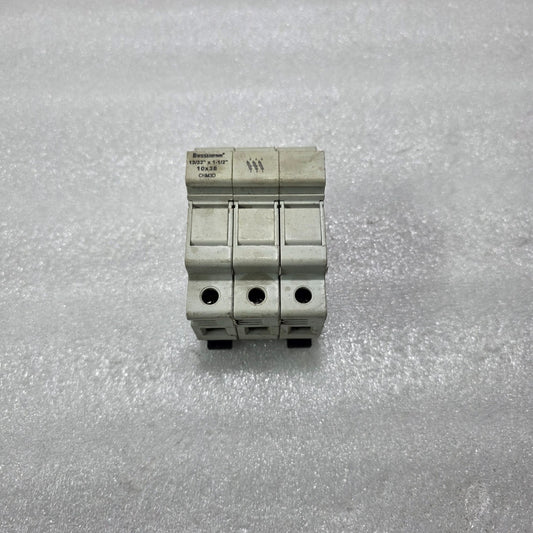 BUSSMANN CHM3D 3P 32A 690V 10X38MM DIN RAIL FUSE HOLDER