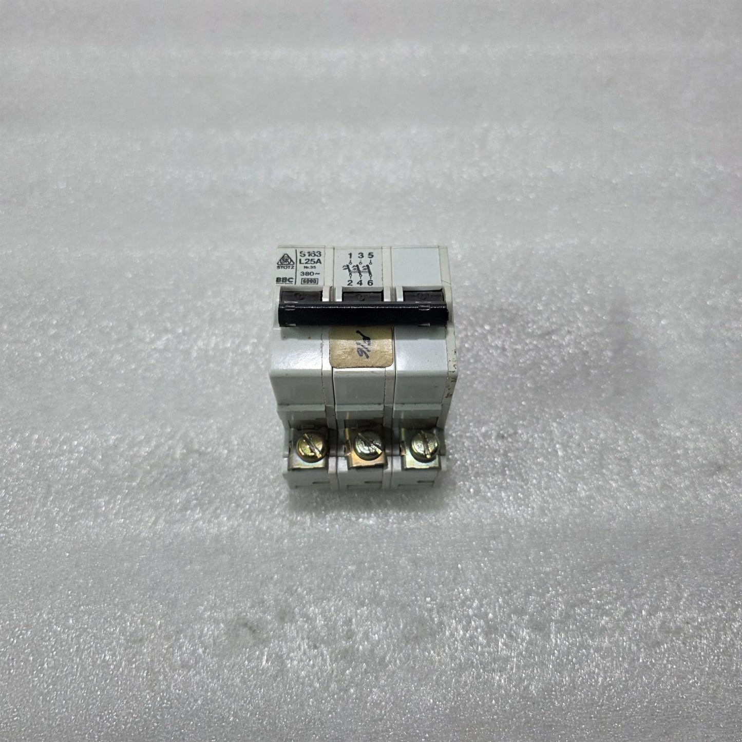 BBC STOTZ S163 3P 25A CURVE L 380V 6KA MCB CIRCUIT BREAKER