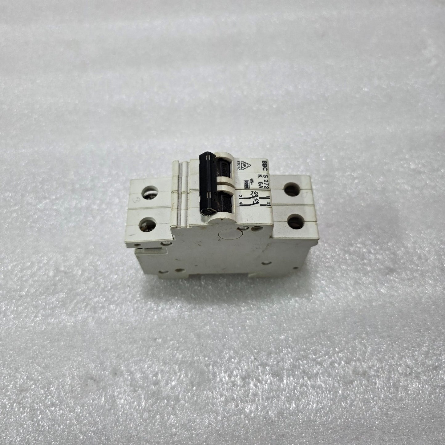 BBC STOTZ S272 K6A 2P 6A TYPE K 415V 6KA MCB MINIATURE CIRCUIT BREAKER