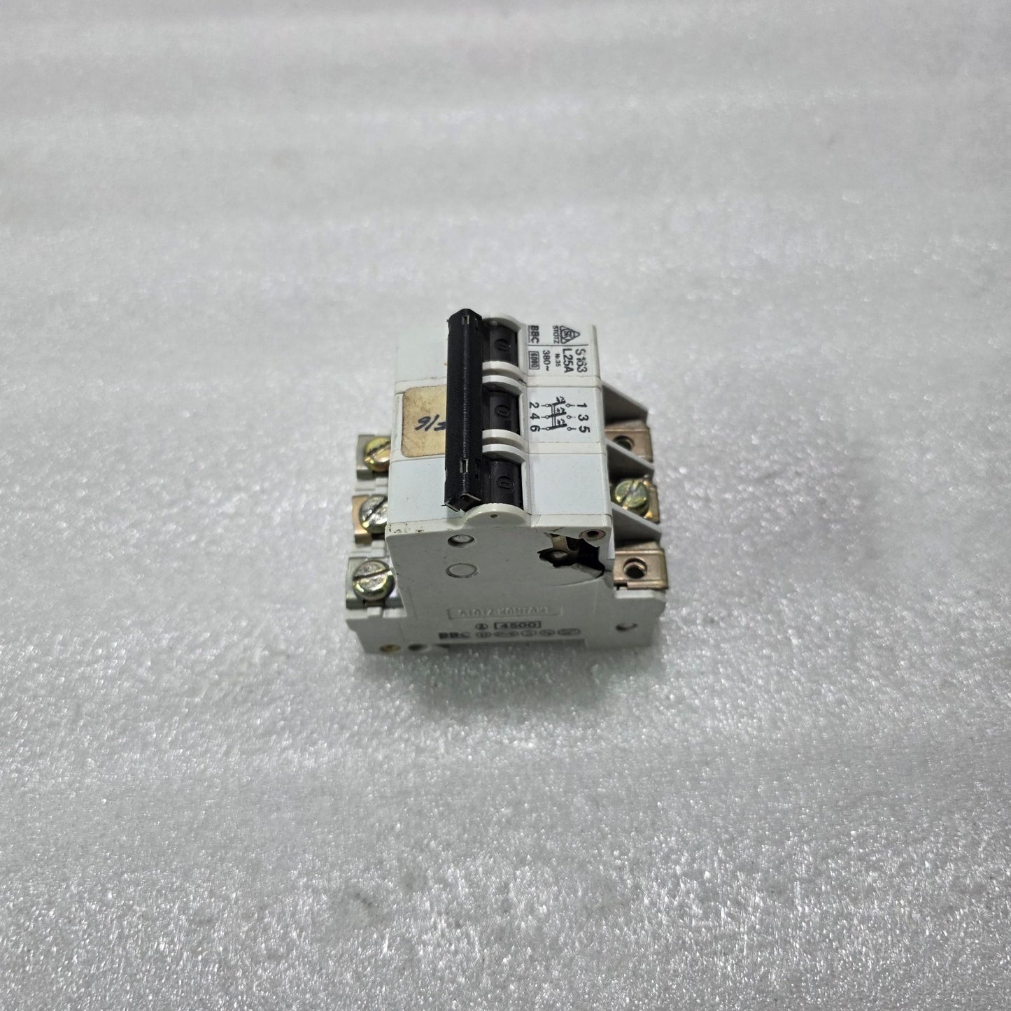 BBC STOTZ S163 3P 25A CURVE L 380V 6KA MCB CIRCUIT BREAKER