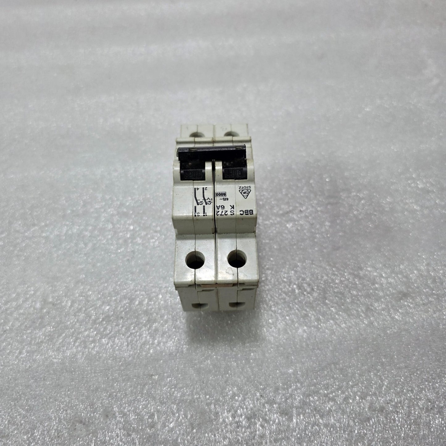BBC STOTZ S272 K6A 2P 6A TYPE K 415V 6KA MCB MINIATURE CIRCUIT BREAKER