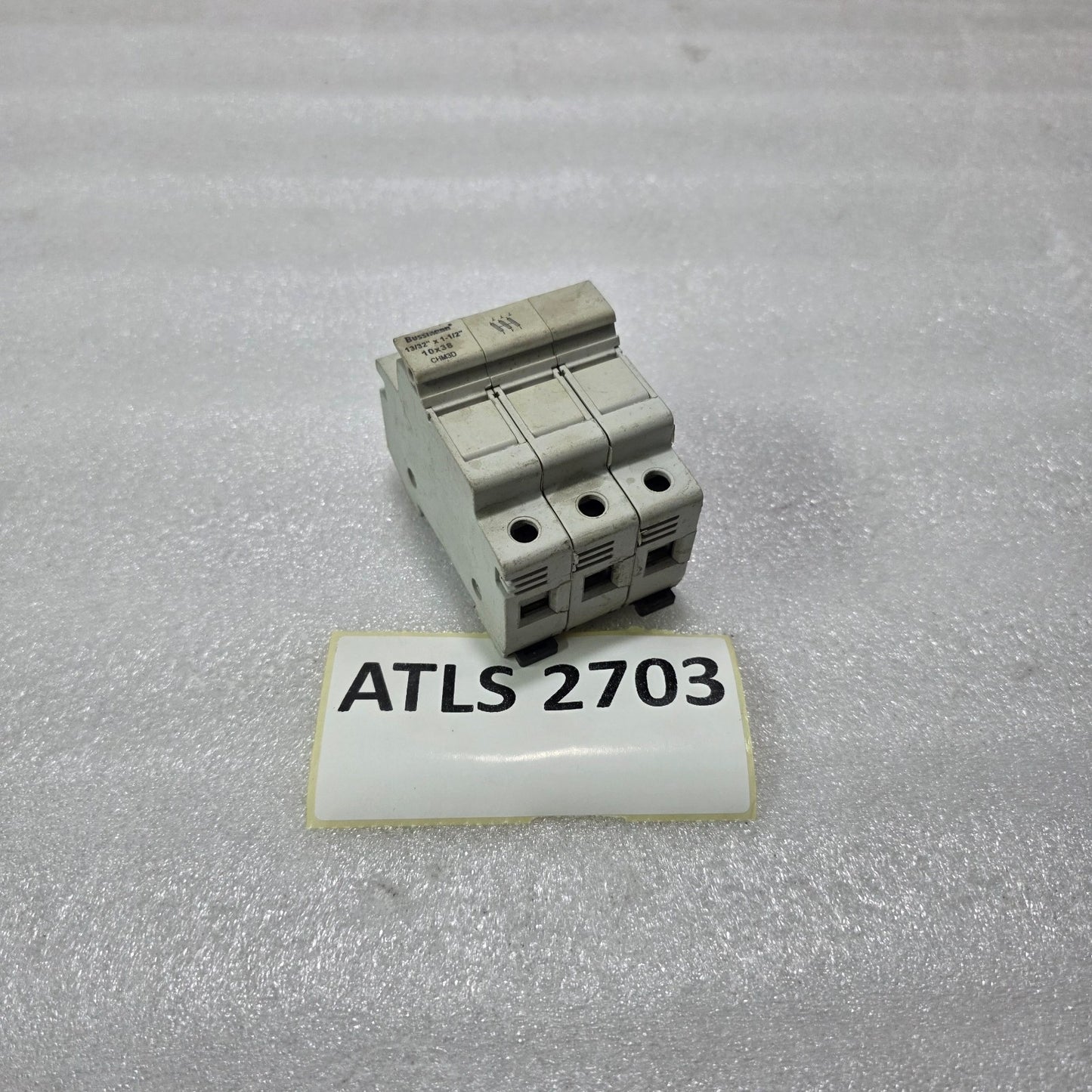BUSSMANN CHM3D 3P 32A 690V 10X38MM DIN RAIL FUSE HOLDER