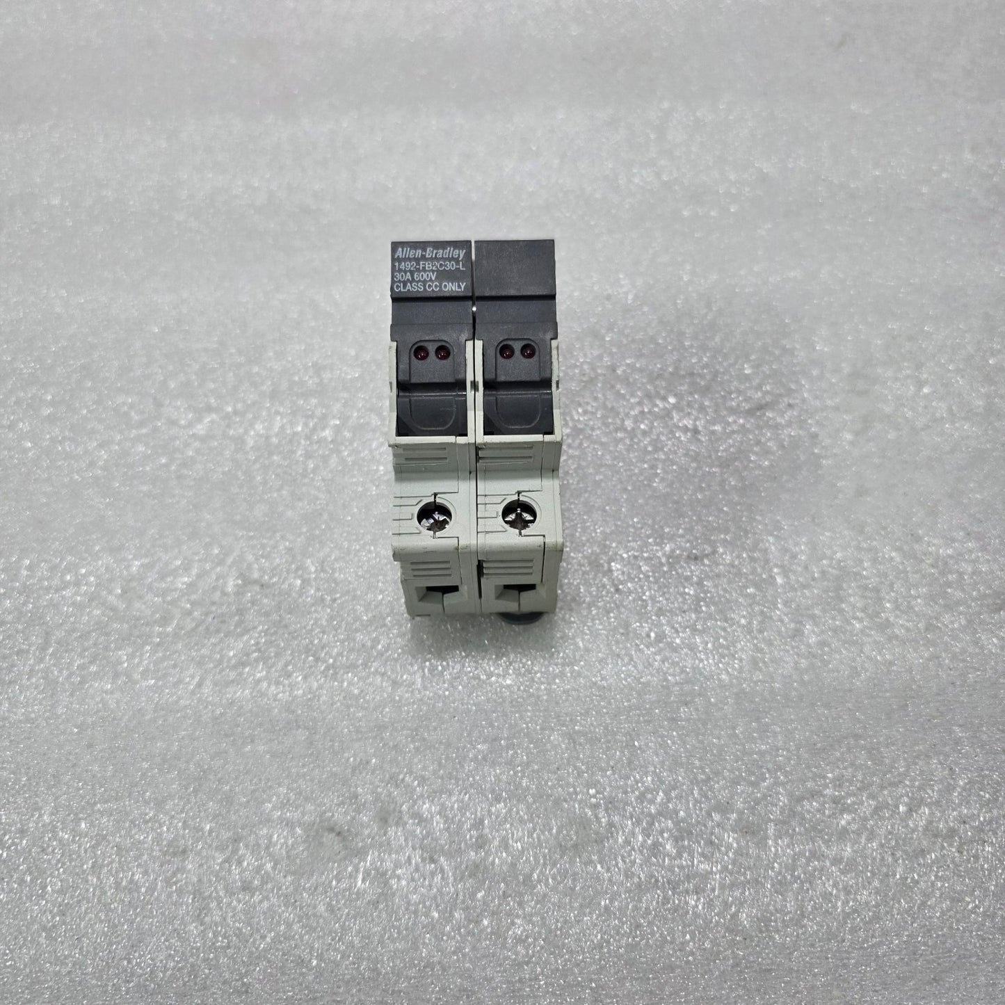 ALLEN-BRADLEY 1492-FB2C30-L 2P 30A 600V CLASS CC DIN RAIL FUSE HOLDER WITH LED I