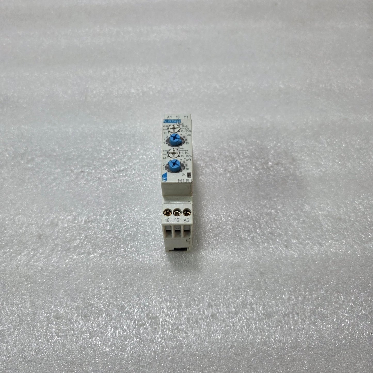 CROUZET MLR1 88 826 155 DIN RAIL ON/OFF DELAY TIMER RELAY 1C/O 24-240V AC/DC 0.1