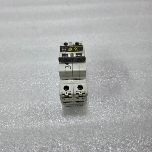 AEG ELFA E82S C10 2P 10A TYPE C 415V 10KA MCB MINIATURE CIRCUIT BREAKER