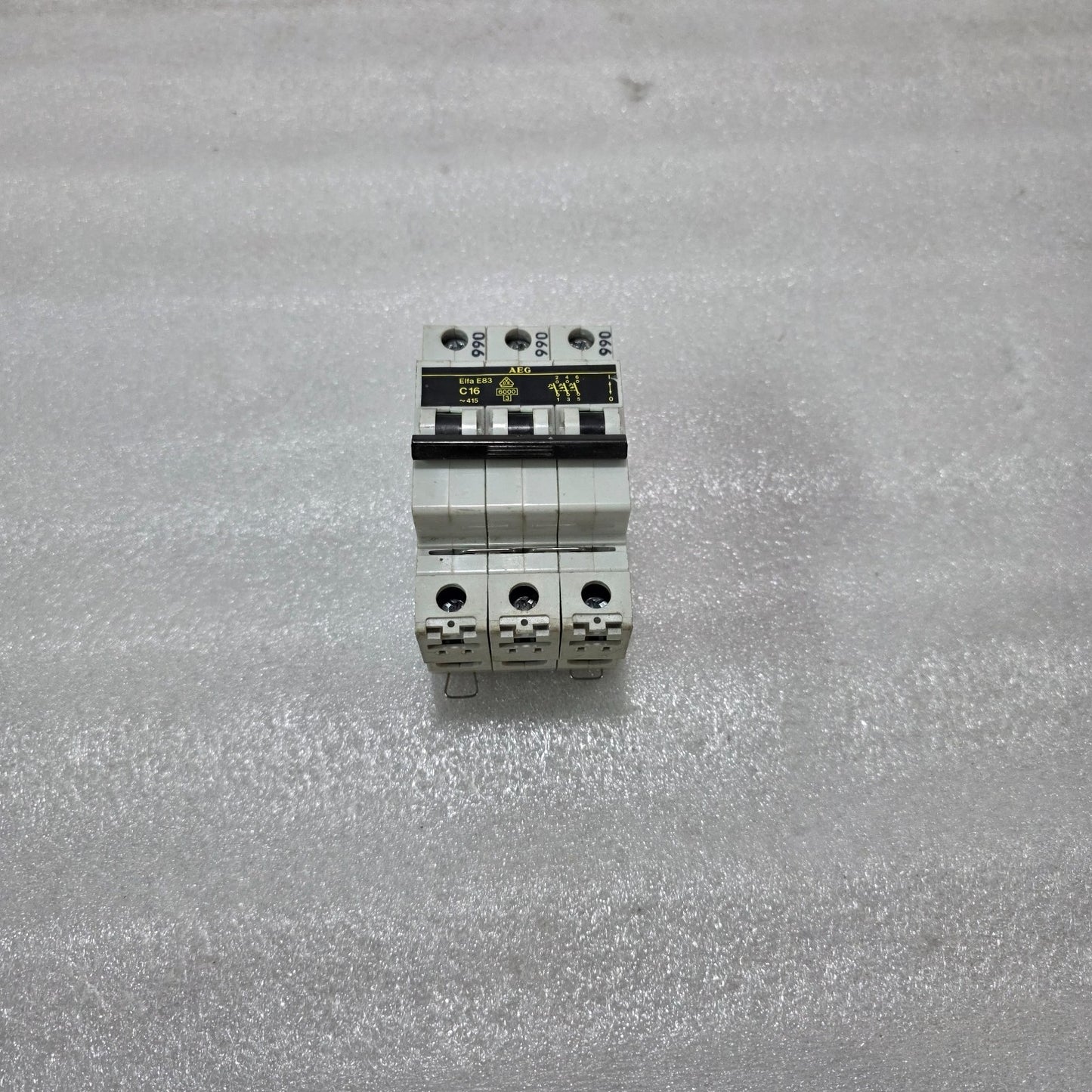 AEG ELFA E83C16 3P 16A TYPE C 415V 6KA MCB MINIATURE CIRCUIT BREAKER
