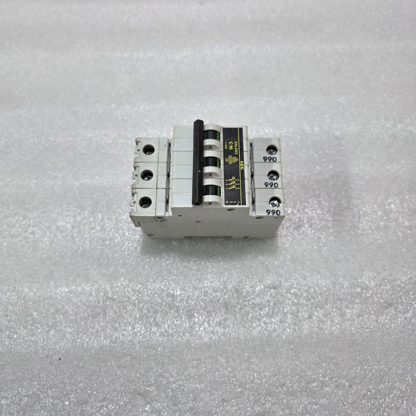 AEG ELFA E83C16 3P 16A TYPE C 415V 6KA MCB MINIATURE CIRCUIT BREAKER