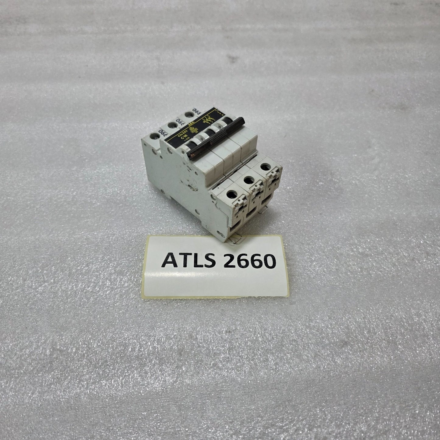 AEG ELFA E83C16 3P 16A TYPE C 415V 6KA MCB MINIATURE CIRCUIT BREAKER