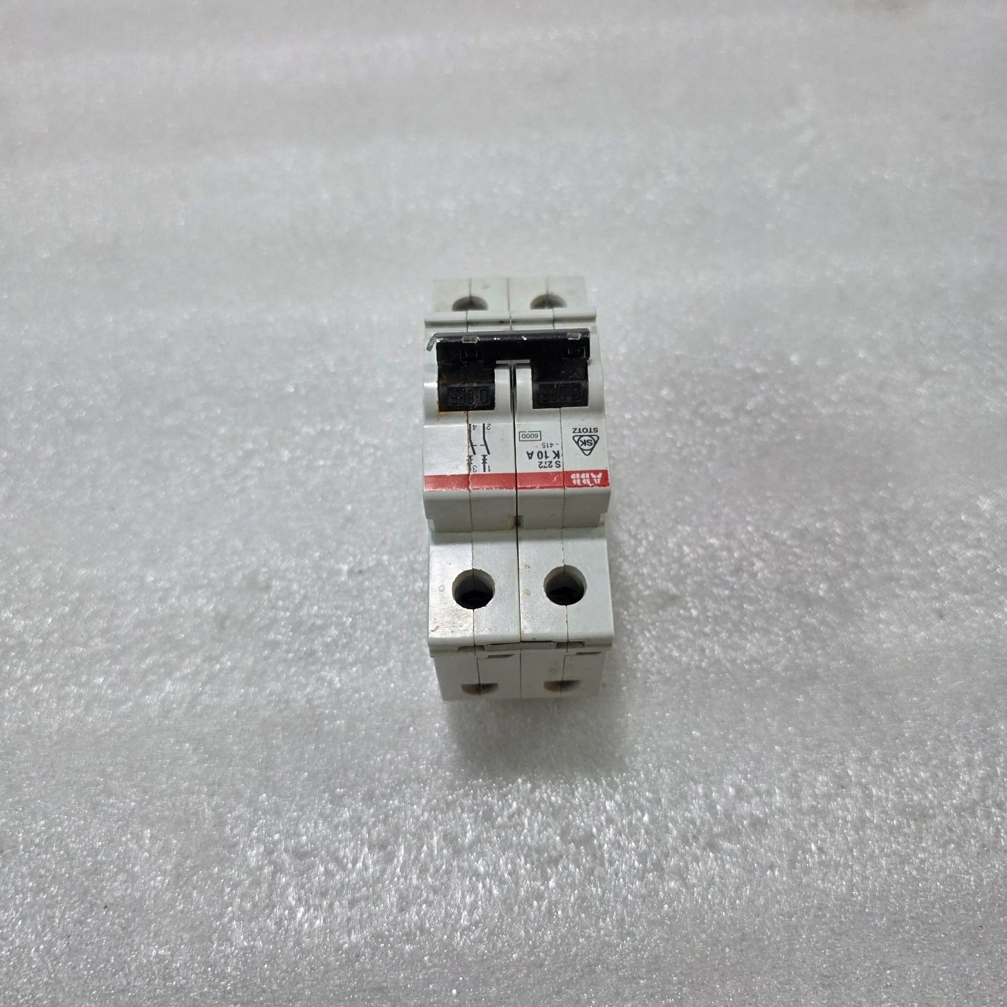 ABB S272 K10A 2P 10A TYPE K 415V 6KA MCB MINIATURE CIRCUIT BREAKER