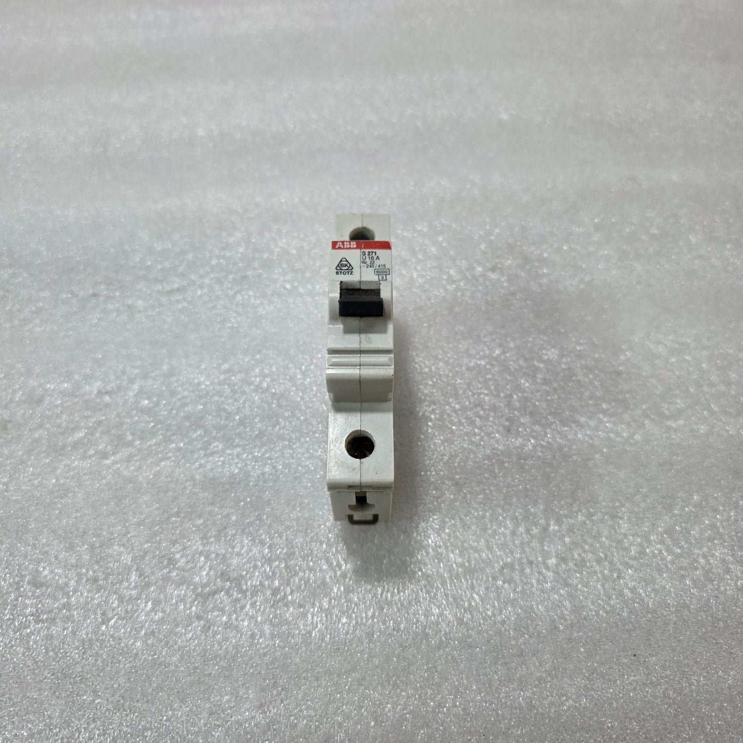 ABB S271 U16A 1P SINGLE POLE 16A MINIATURE CIRCUIT BREAKER MCB 240/415V 6KA