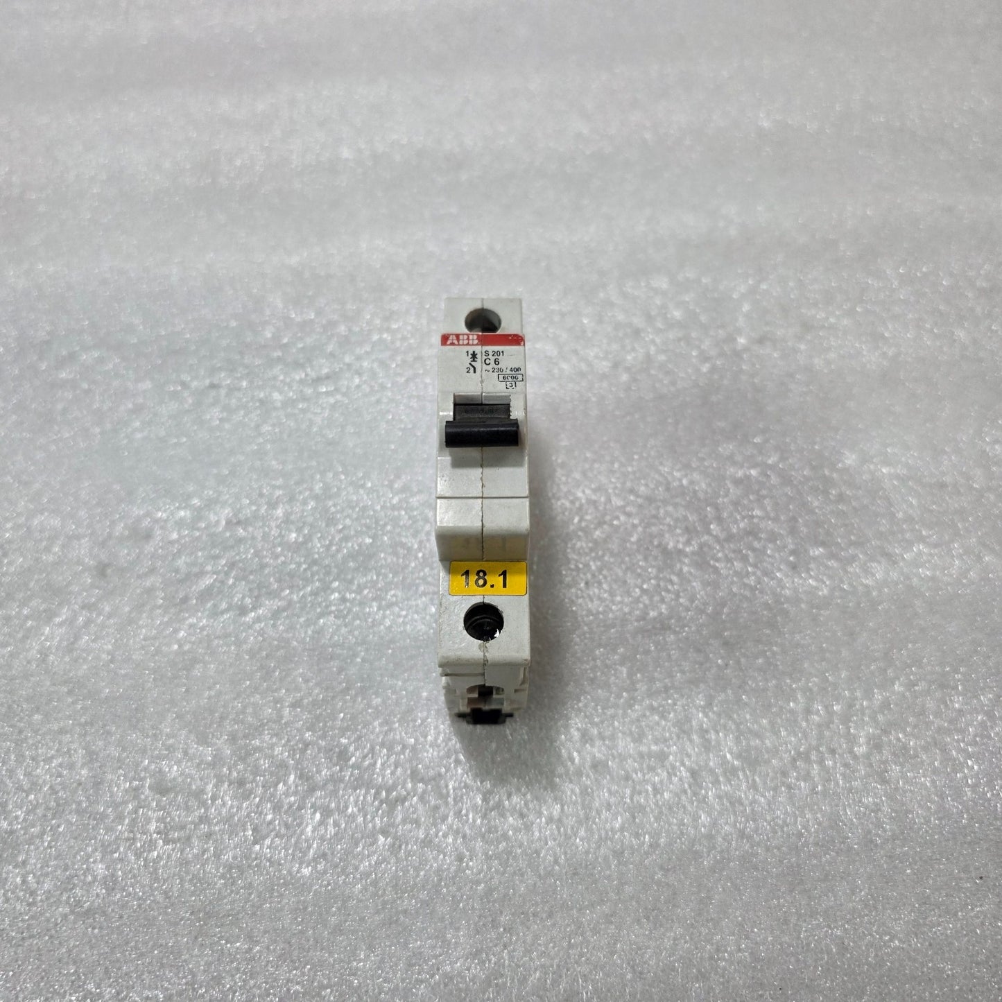 ABB S201 C6 1P SINGLE POLE 6A MINIATURE CIRCUIT BREAKER MCB 230/400V 6KA