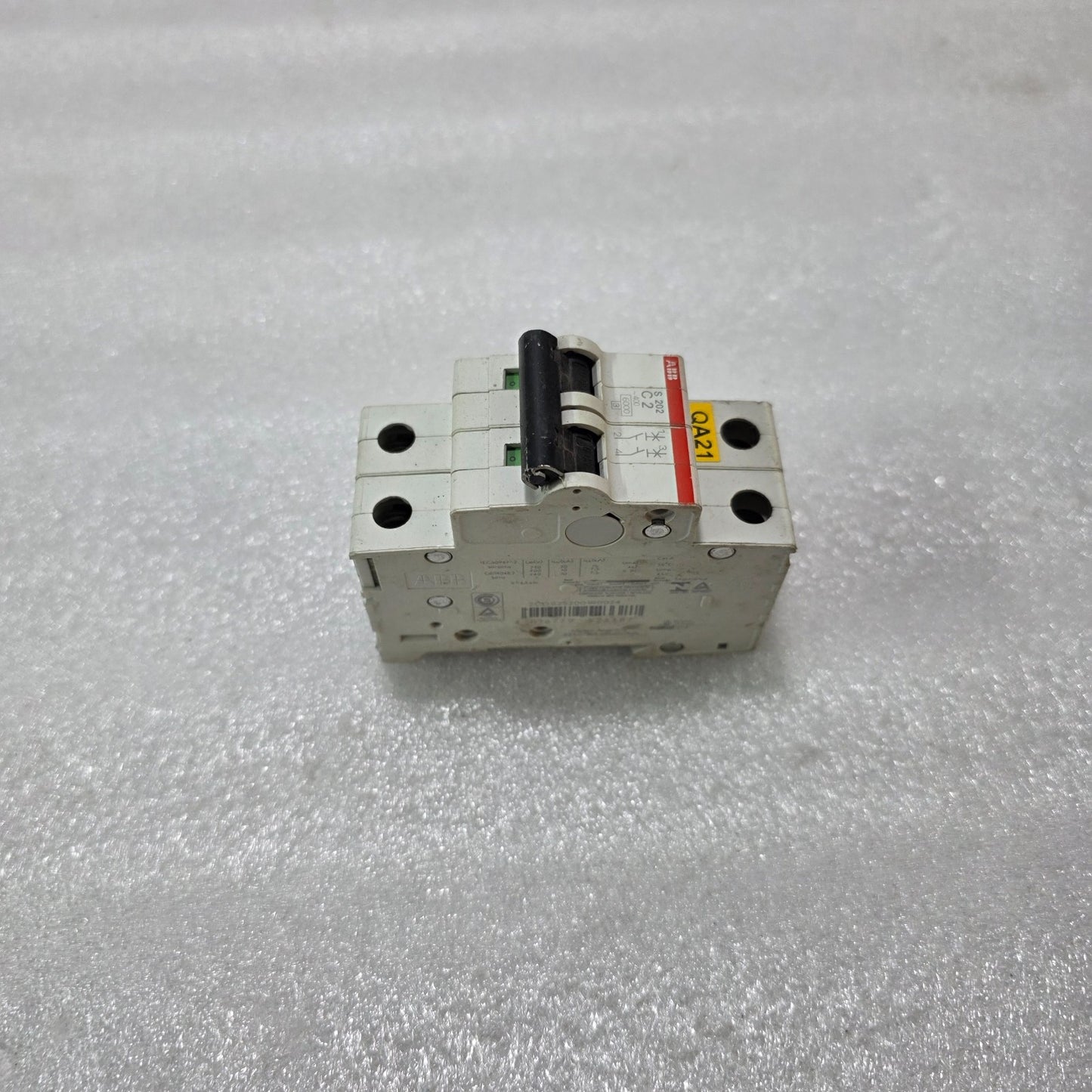 ABB S202 C2 2P 2A TYPE C 400V 6KA MCB MINIATURE CIRCUIT BREAKER
