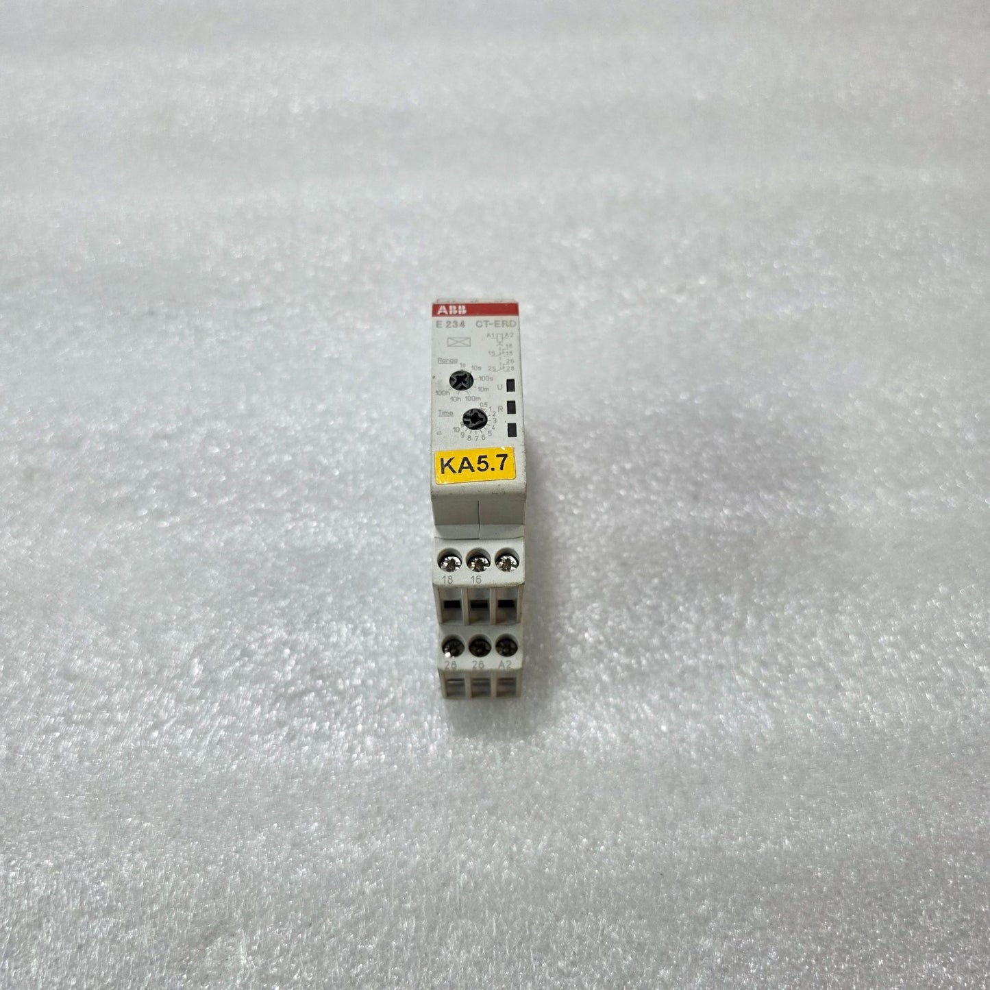 ABB E234 CT-ERD.22 1SVR500100R0100 DIN RAIL ON-DELAY TIMER RELAY 2C/O 24-240V AC