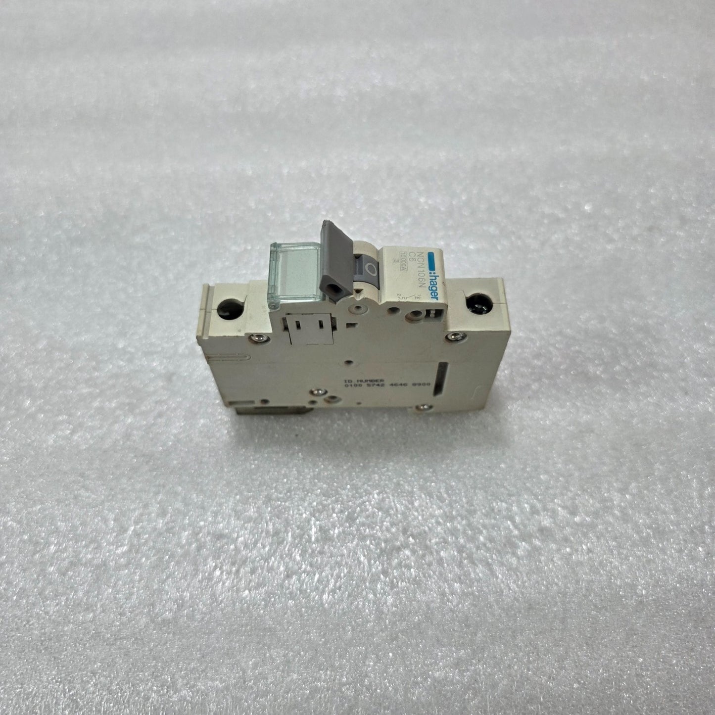 HAGER NCN106N 6A 1-POLE TYPE C MCB 10kA INDUSTRIAL CIRCUIT BREAKER