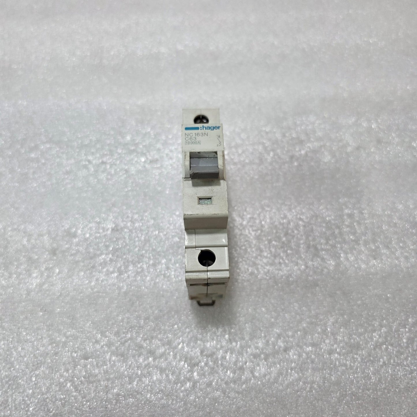 HAGER NC163N 63A 1-POLE TYPE C MCB 230V 10KA DIN RAIL MINIATURE CIRCUIT BREAKER