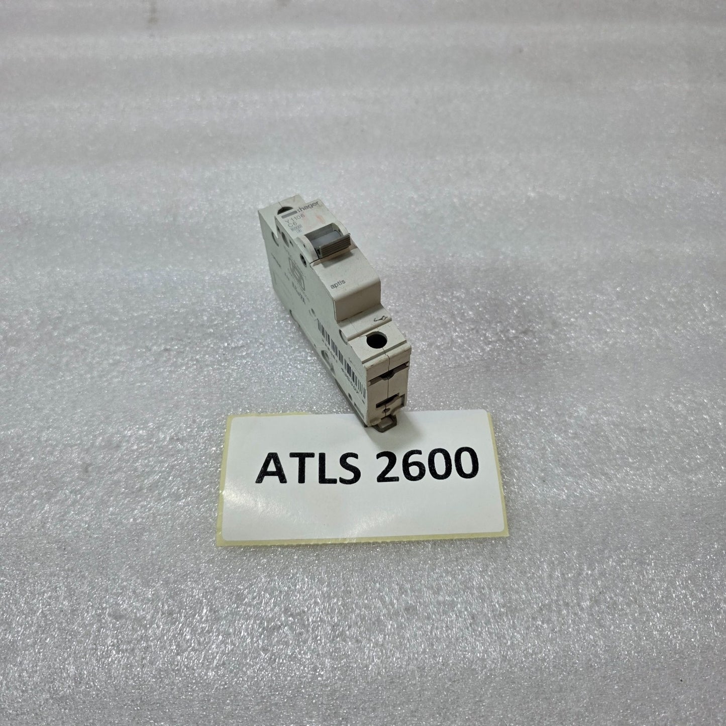 HAGER Y1106 6A 1-POLE TYPE C MCB 6KA APTIS SERIES DIN RAIL MINIATURE CIRCUIT BRE
