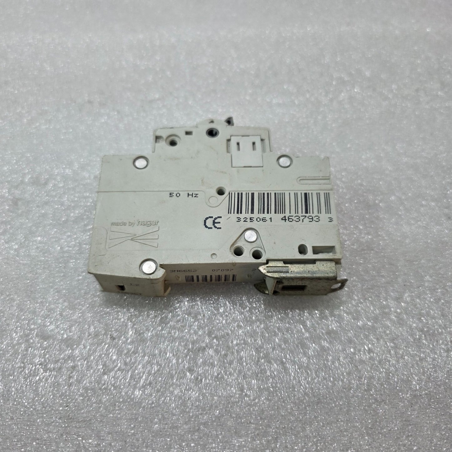 HAGER NC163N 63A 1-POLE TYPE C MCB 230V 10KA DIN RAIL MINIATURE CIRCUIT BREAKER