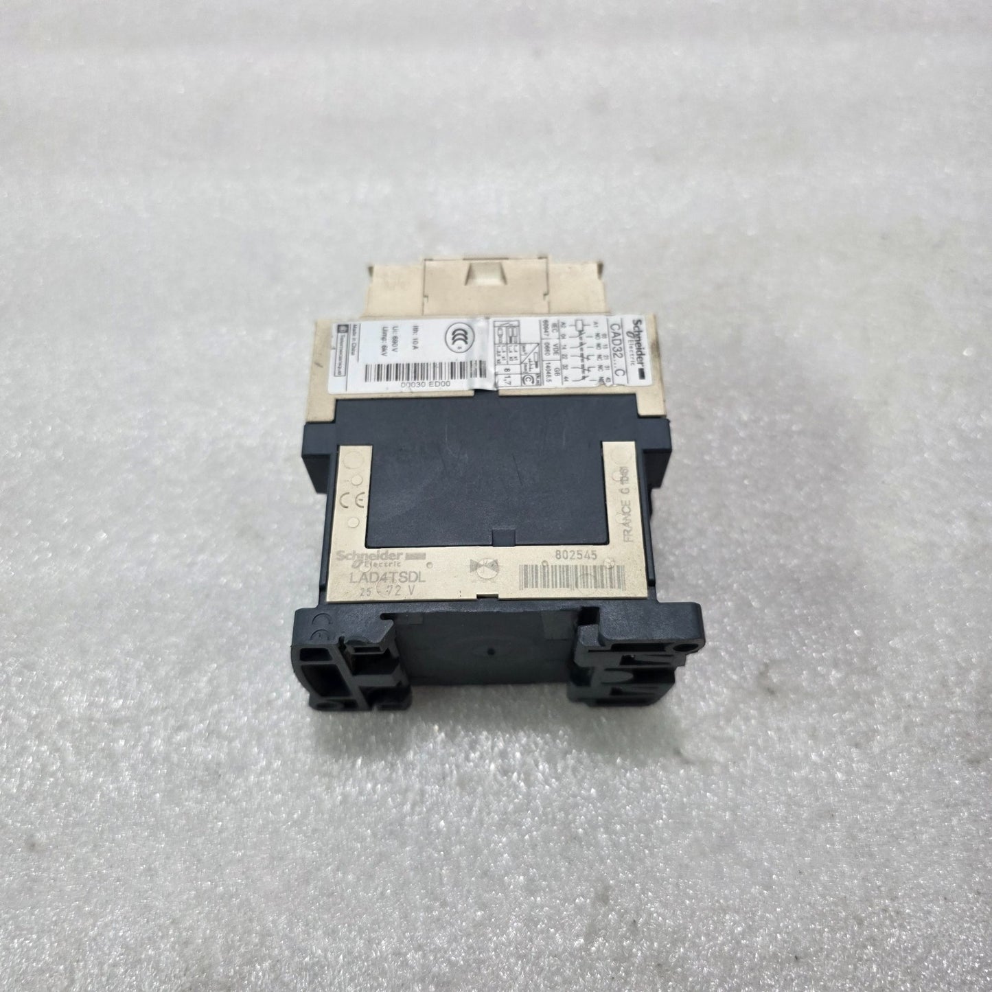 S ELECTRIC CAD32ED CONTROL RELAY 48V DC 3NO+2NC 690V WITH LAD4TSDL SUPPRESSOR