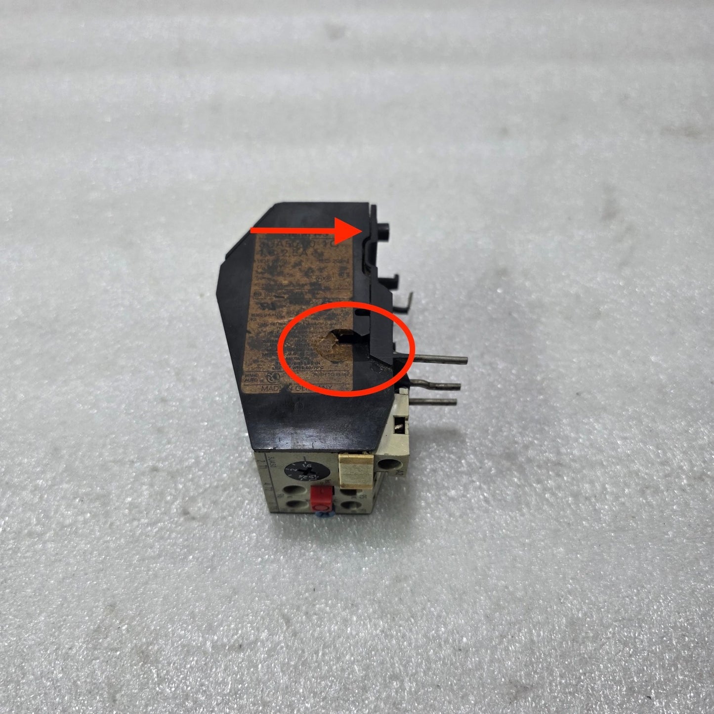 SIEMENS 3UA5040-1C THERMAL OVERLOAD RELAY 3 POLE 1.6-2.5A