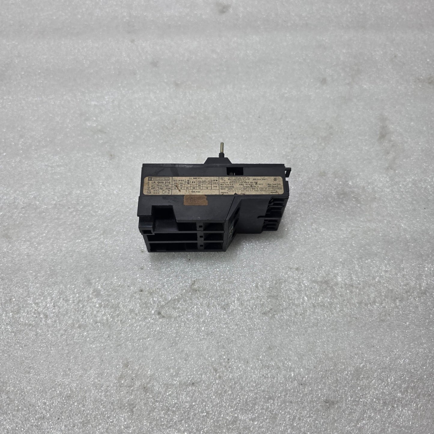 S ELECTRIC / TELEMECANIQUE LR1-D09310 THERMAL OVERLOAD RELAY 3 POLE 4-6A