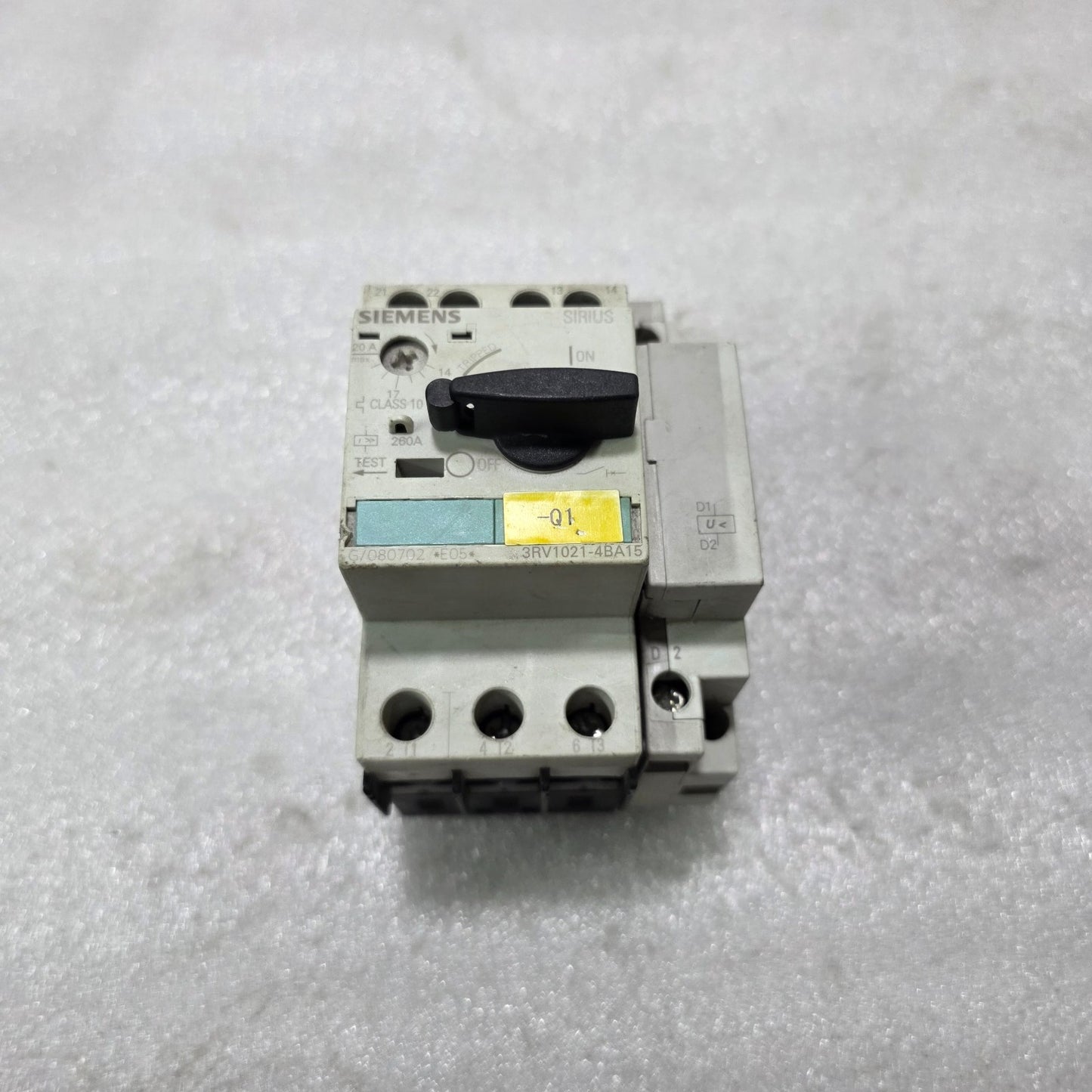 SIEMENS 3RV1021-4BA15 + 3RV1902-1AP0 MOTOR PROTECTION CIRCUIT BREAKER 14-20A