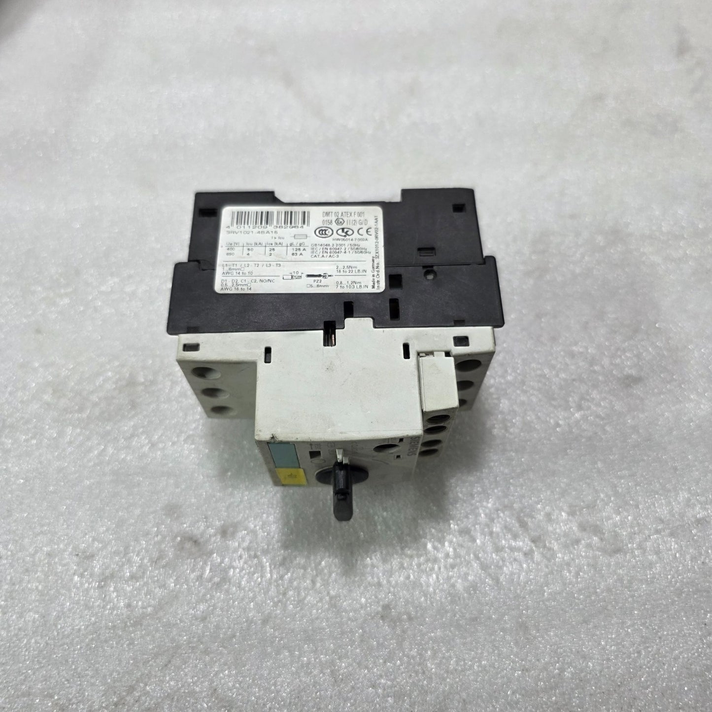 SIEMENS 3RV1021-4BA15 + 3RV1902-1AP0 MOTOR PROTECTION CIRCUIT BREAKER 14-20A