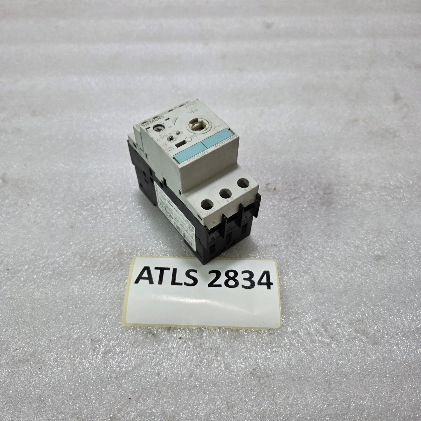 SIEMENS 3RV1021-1HA15 MOTOR PROTECTION CIRCUIT BREAKER 3 POLE CLASS 10 5.5-8A