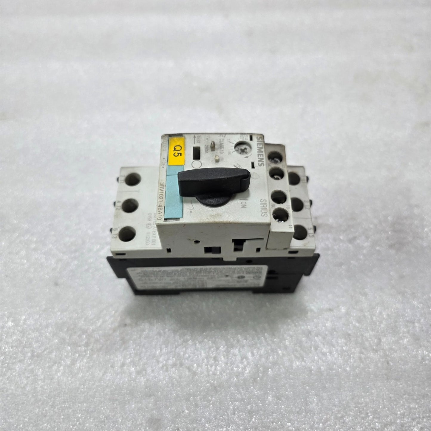SIEMENS 3RV1021-4BA10 MOTOR PROTECTION CIRCUIT BREAKER 3 POLE CLASS 10 14-20A
