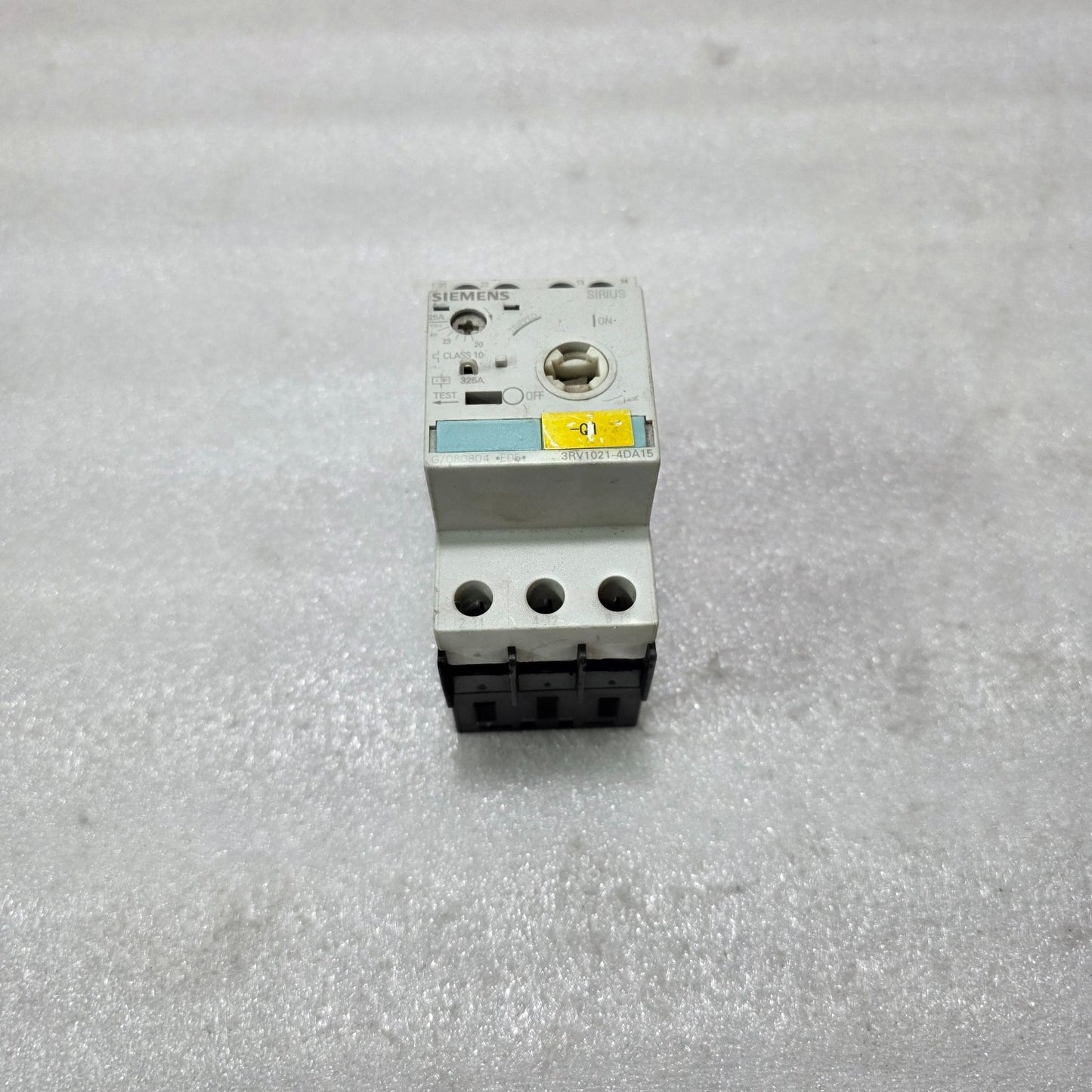 SIEMENS 3RV1021-4DA15 MOTOR PROTECTION CIRCUIT BREAKER 3 POLE CLASS 10 20-25A