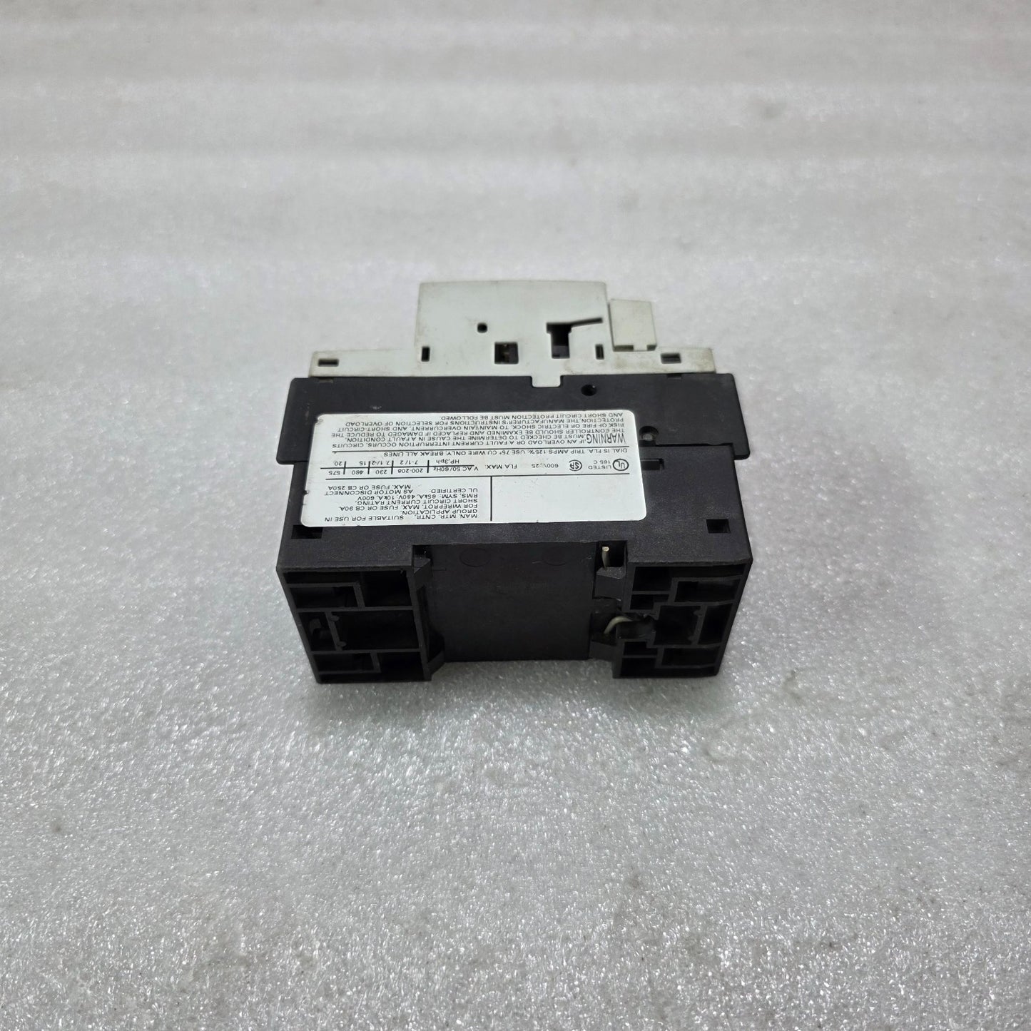SIEMENS 3RV1021-4DA15 MOTOR PROTECTION CIRCUIT BREAKER 3 POLE CLASS 10 20-25A