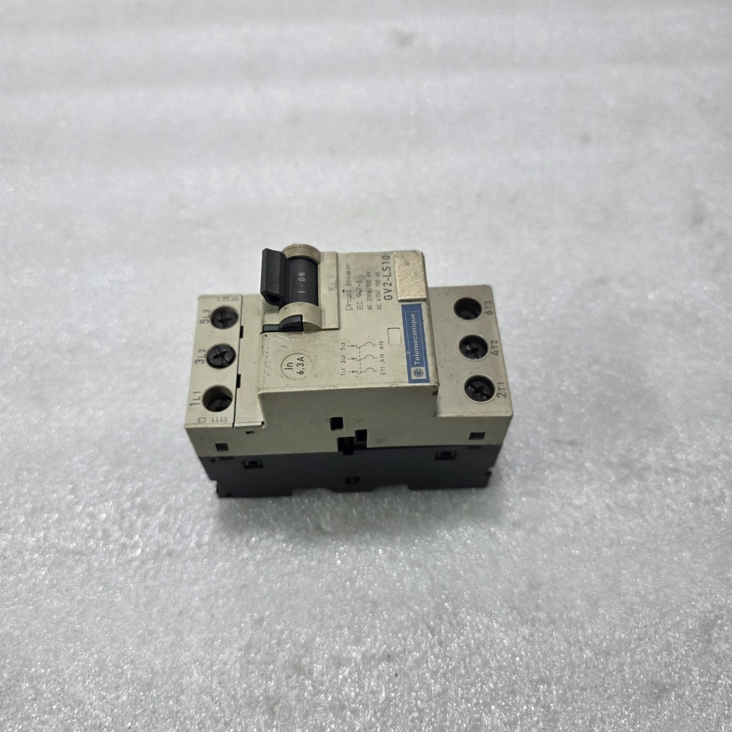 TELEMECANIQUE GV2-LS10 MOTOR CIRCUIT BREAKER 6.3A 690V 100KA IEC 947-2