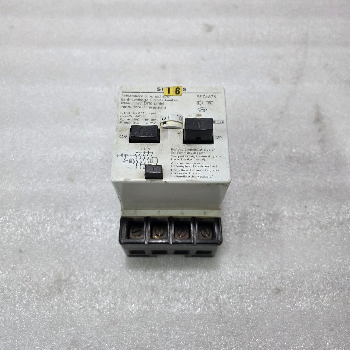 SIEMENS | EARTH LEAKAGE CIRCUIT BREAKER (ELCB / RCD) | 5SZ6673